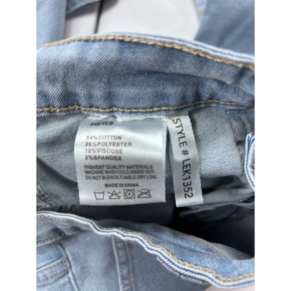 Hers Womens Light Blue Flare Cargo Jeans Size 11 - Picture 11 of 11